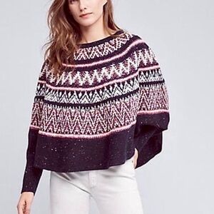 Sleeping on Snow Anthropologie Midland Fair Isle Sweater Size XS/S